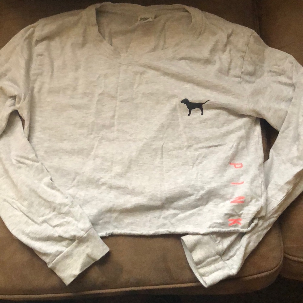 VS PINK size small crop top, long sleeve